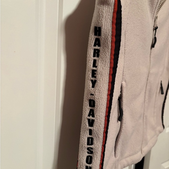 Harley-Davidson Women's Beige Fleece Vest - Picture 2 of 3
